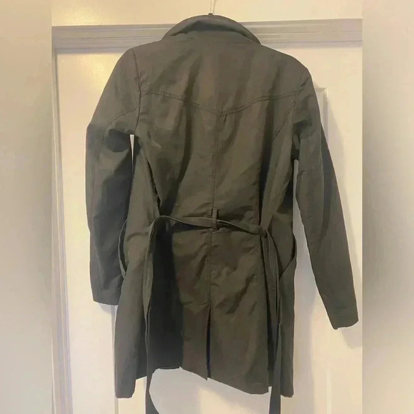 Women’s Only  & Sons Black Trench Coat - Picture 7 of 11